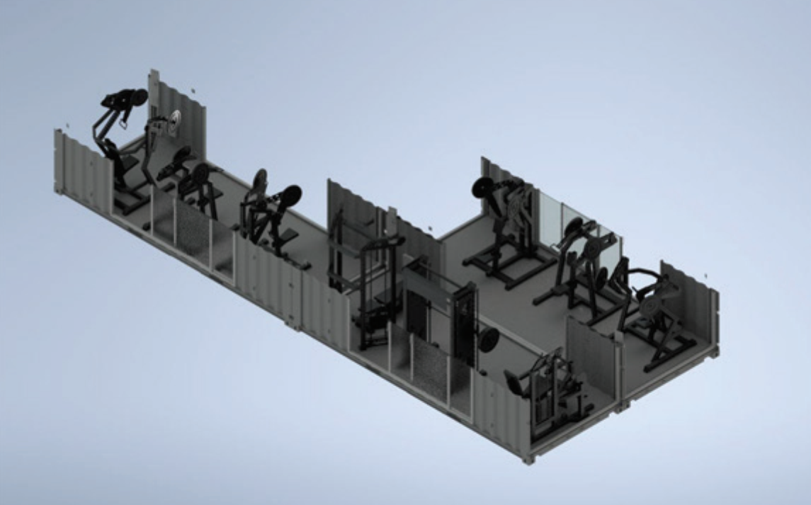 XWORKS POWER X3 (Triple Module) - 488X250X1200 CM (WXHXL) - 39M2