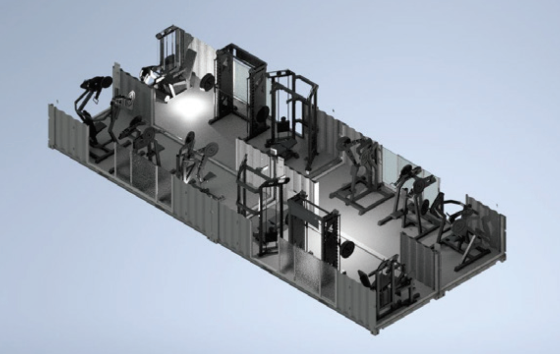 XWORKS POWER X4 (4 Modules) - 488X250X1200 CM (WXHXL) - 52M2