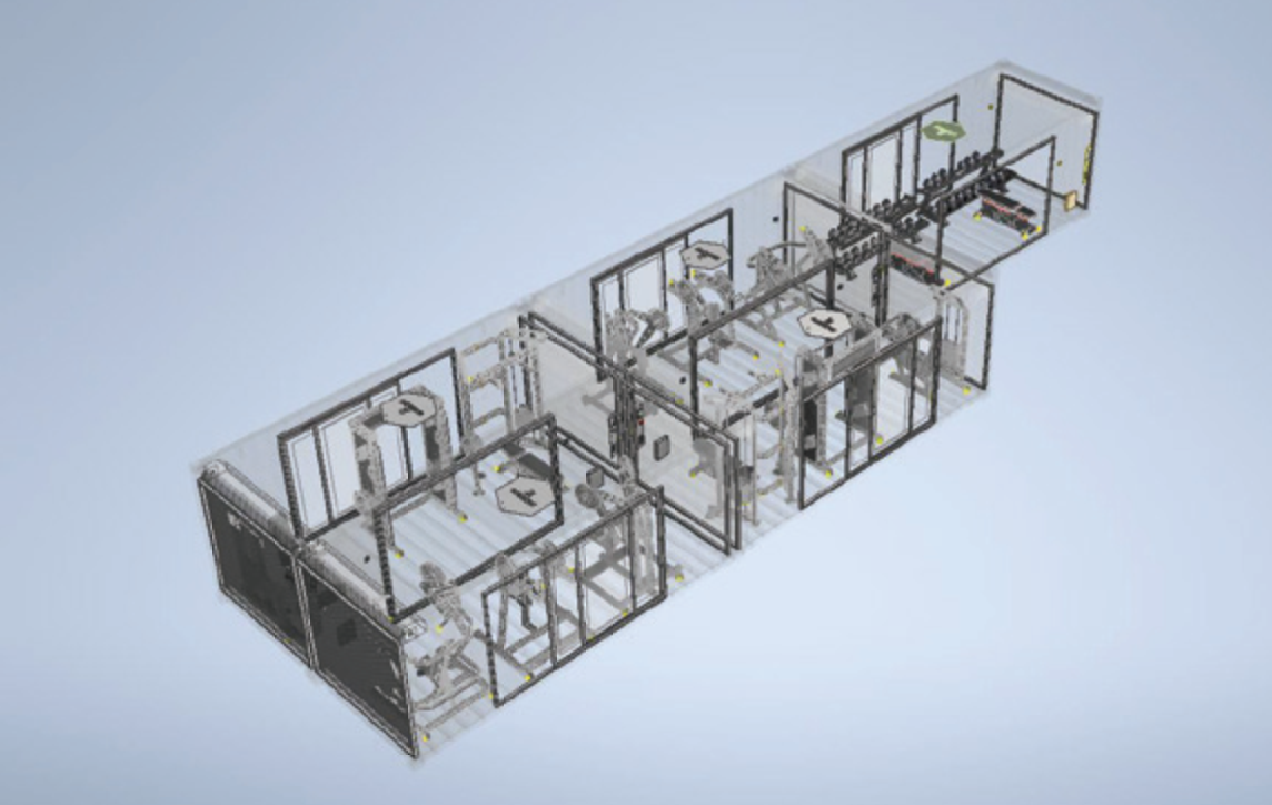 XWORKS POWER X5 (5 Modules) - 488X250X1800 CM (WXHXL) - 65M2