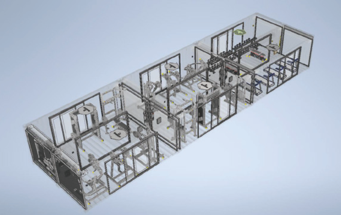 XWORKS POWER X6 (6 Modules) - 488X250X1800 CM (WXHXL) - 78M2