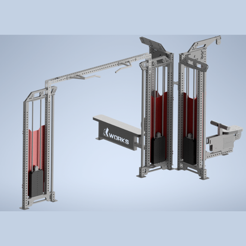 XWORKS Fonksiyonel Kule – IDAP, LAT Pulldown & Row Entegre Sistem (PML0218)