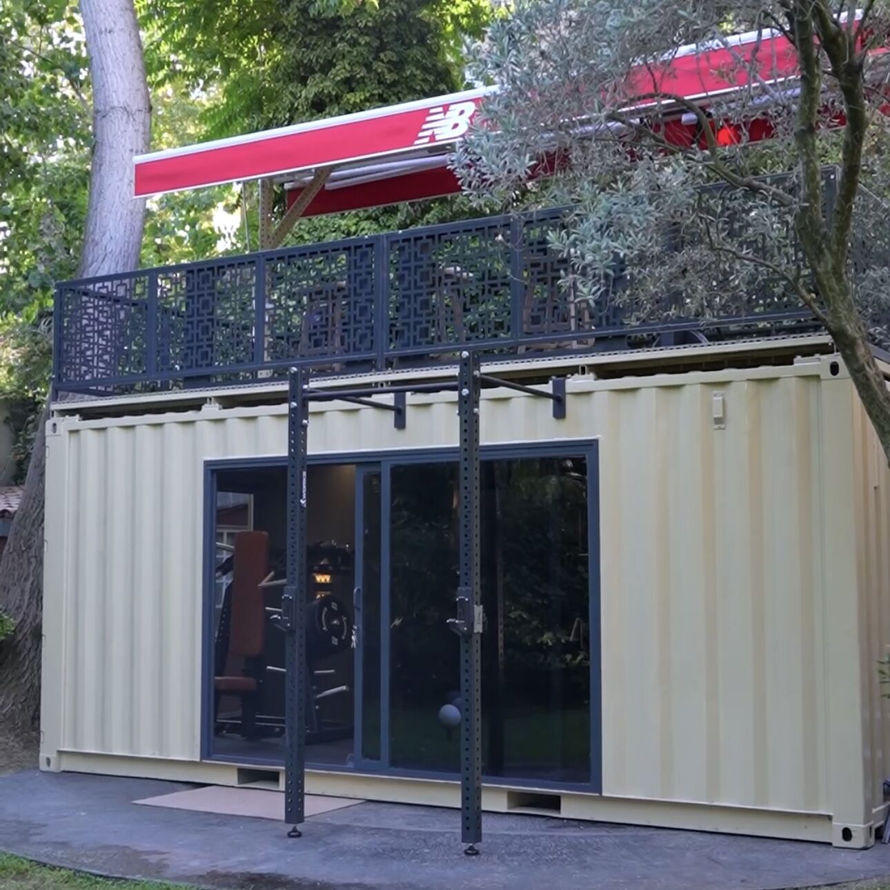 XWORKS Power GEN2 Loft – Üst Kat Yaşam Alanlı Modüler Spor Konteyneri (CXXL025)