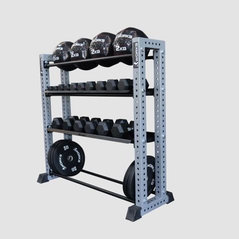 XWORKS Genel Depolama Ünitesi – Dumbbell, Kettlebell ve Aksesuar Rafı (FWX0061)