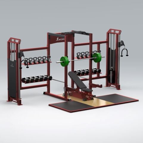 XWORKS Fonksiyonel Kule – iDAP Medium + Full Rack Ağırlık İstasyonu (PML0200)