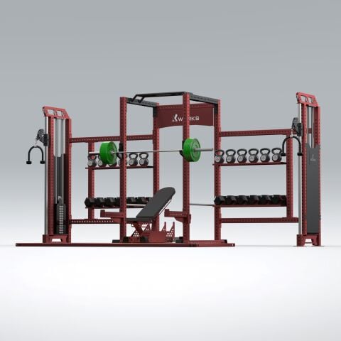 XWORKS Fonksiyonel Kule – iDAP Medium + Full Rack Ağırlık İstasyonu (PML0200)