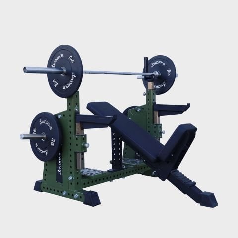 XWORKS Incline Bench Sehpası – Angled Chest and Shoulder Exercise Bench (FWX0026)