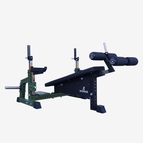 XWORKS Decline Olympic Bench Sehpası – Angled Abdominal and Chest Exercise Bench (FWX0077)