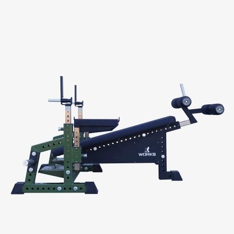 XWORKS Decline Olympic Bench Sehpası – Angled Abdominal and Chest Exercise Bench (FWX0077)