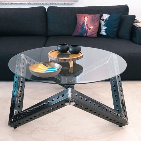 XWORKS Endüstriyel Modern Orta Sehpa (GLX0003)