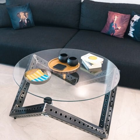 XWORKS Endüstriyel Modern Orta Sehpa (GLX0003)