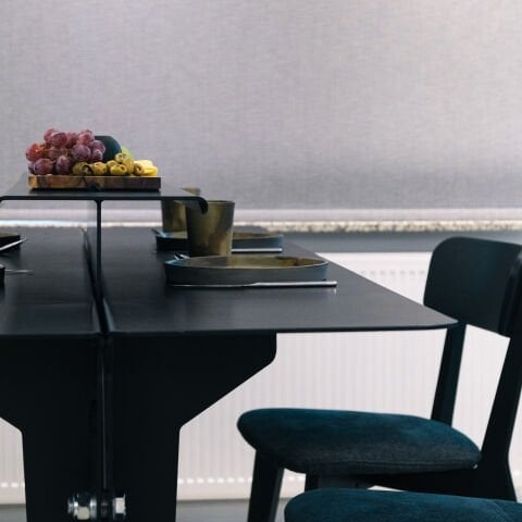 XWORKS Modern 6 Kişilik Metal Yemek Masası (GLX0006)