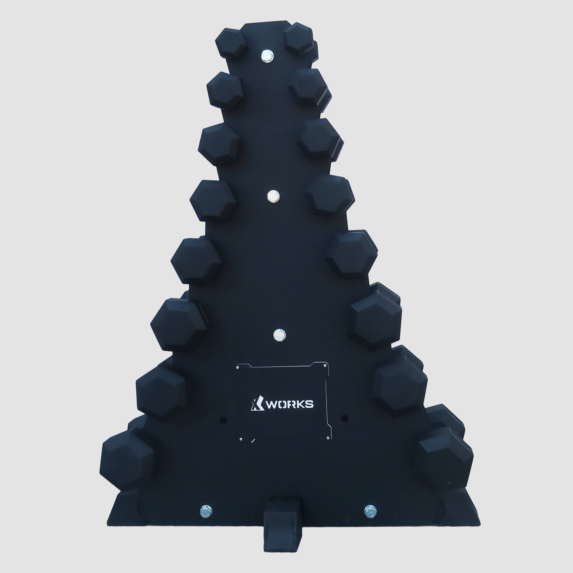 XWORKS Dikey Dambıl Rafı – Kompakt Dambıl Depolama Ünitesi (FWX0055)