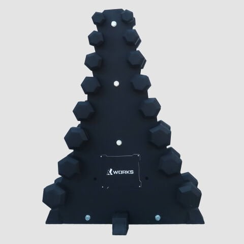 XWORKS Dikey Dambıl Rafı – Kompakt Dambıl Depolama Ünitesi (FWX0055)