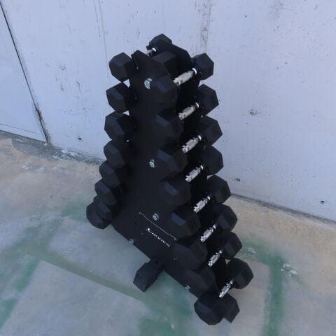 XWORKS Dikey Dambıl Rafı – Kompakt Dambıl Depolama Ünitesi (FWX0055)