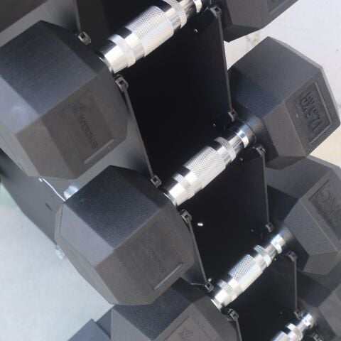 XWORKS Dikey Dambıl Rafı – Kompakt Dambıl Depolama Ünitesi (FWX0055)