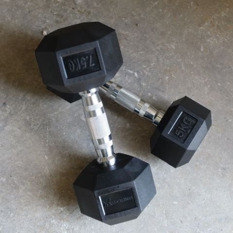 XWorks Hex Dumbbell - Kauçuk Dambıl (Tek)