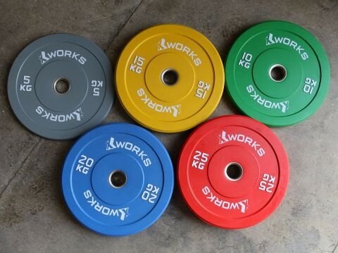 XWorks Renkli Antrenman Bumper Plaka (Çift) 25KG