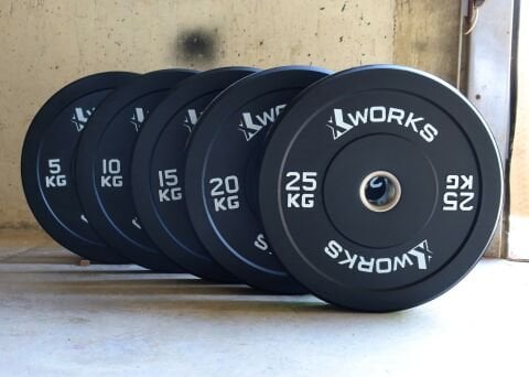XWorks Siyah Antrenman Bumper Plaka (Çift) 25KG