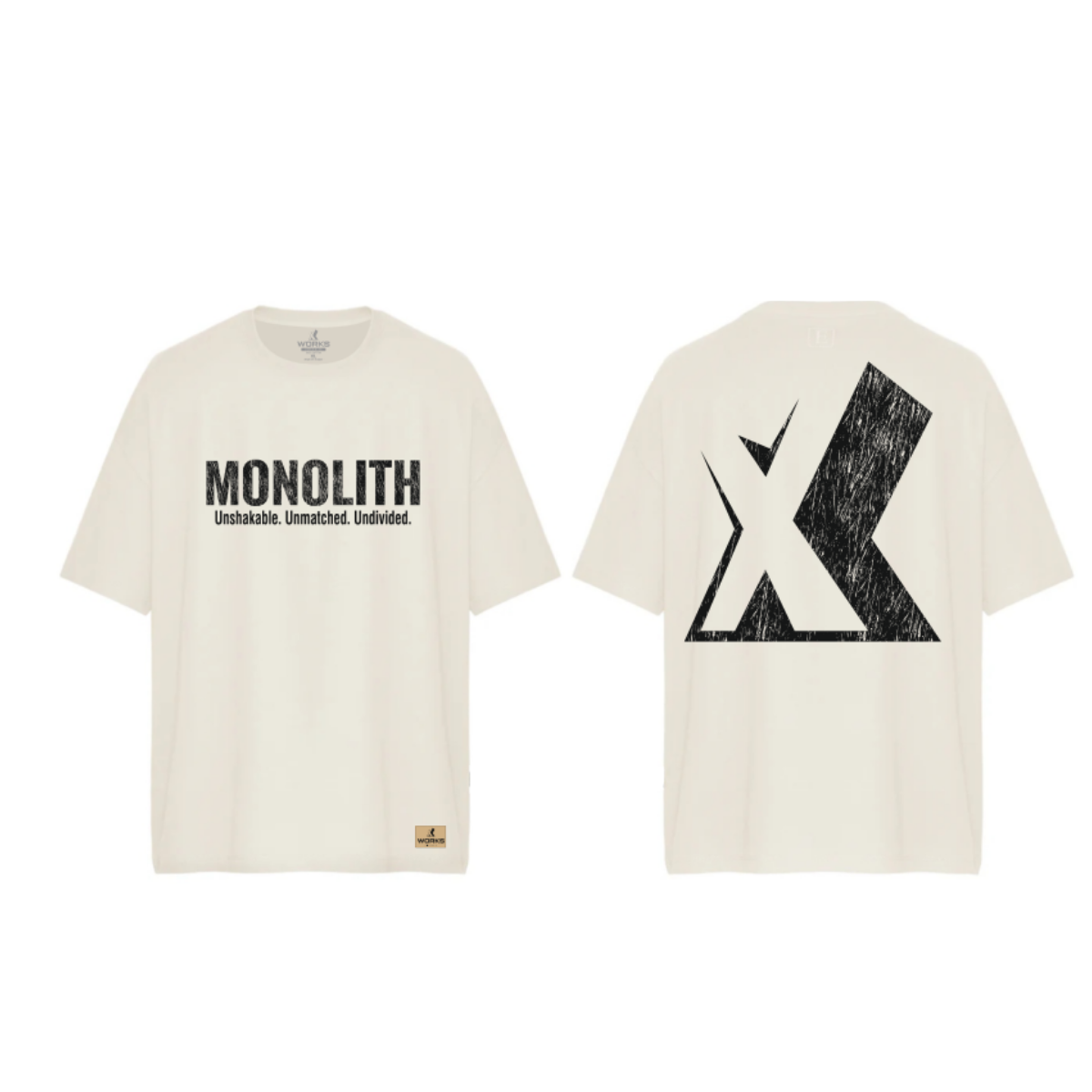 XWORKS Monolith Oversize Tişört Ekru- Unshakable Edition (TSX0002)