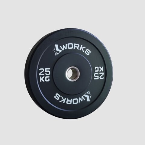 XWORKS Siyah Antrenman Bumper Plaka (Çift) (XW121000) 25KG (ÇİFT)