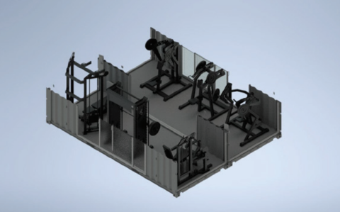 XWORKS POWER X2 Double Module - 488X250X600 CM (WXHXL) - 26M2