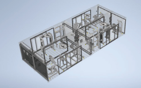 XWORKS POWER X4 (4 Modules) - 488X250X1200 CM (WXHXL) - 52M2