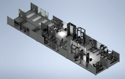 XWORKS POWER X6 (6 Modules) - 488X250X1800 CM (WXHXL) - 78M2