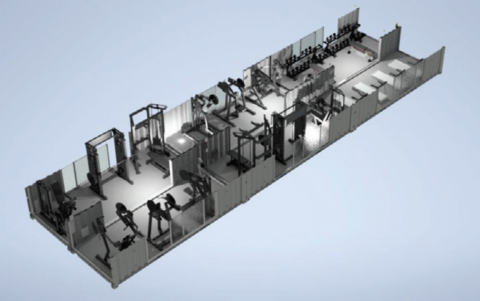 XWORKS POWER X6 (6 Modules) - 488X250X1800 CM (WXHXL) - 78M2