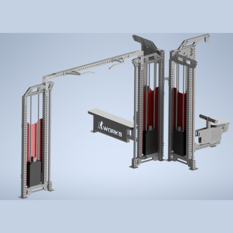 XWORKS Fonksiyonel Kule – IDAP, LAT Pulldown & Row Entegre Sistem (PML0218)