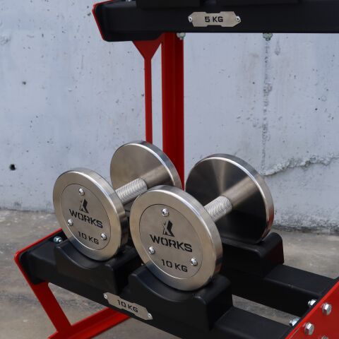 XWORKS Paslanmaz Çelik Dambıl - Stainless Steel Dumbbell (Tek) (FWX4010)