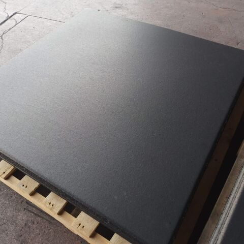 XWORKS 100x100x2cm SBR Kaplamalı Siyah Kauçuk Karo - Zemin Kaplama (GLX0007)
