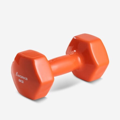 XWORKS Soft Grip Dumbbell – Kauçuk Kaplamalı Vinyl Pilates Dambılı (Tek) (XW2500000)