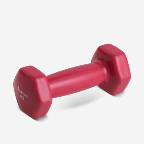 XWORKS Soft Grip Dumbbell – Kauçuk Kaplamalı Vinyl Pilates Dambılı (Tek) (XW2500000) 1KG