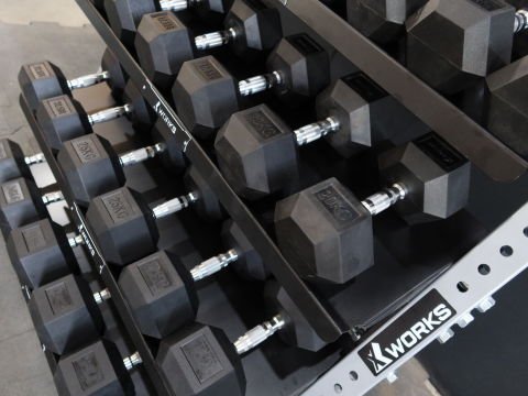 XWORKS 4 Katlı Dambıl Rafı - Kettlebell Dumbbell Depolama Ünitesi (FWX0025)