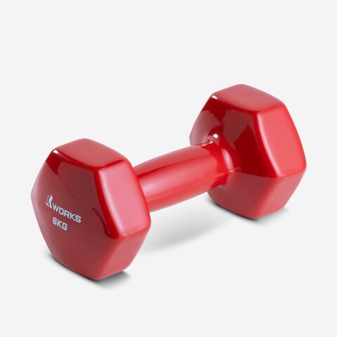 XWORKS Soft Grip Dumbbell – Kauçuk Kaplamalı Vinyl Pilates Dambılı (Tek) (XW2500000) 6KG