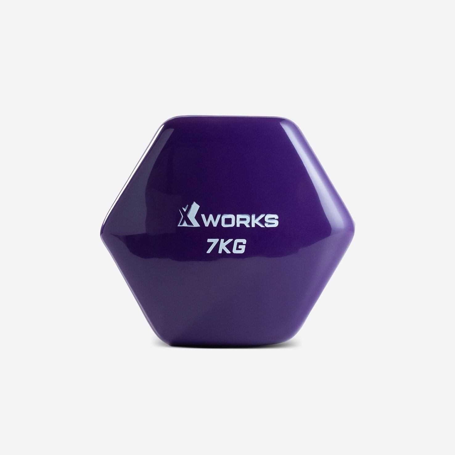 XWORKS Soft Grip Dumbbell – Kauçuk Kaplamalı Vinyl Pilates Dambılı (Tek) (XW2500000) 7KG