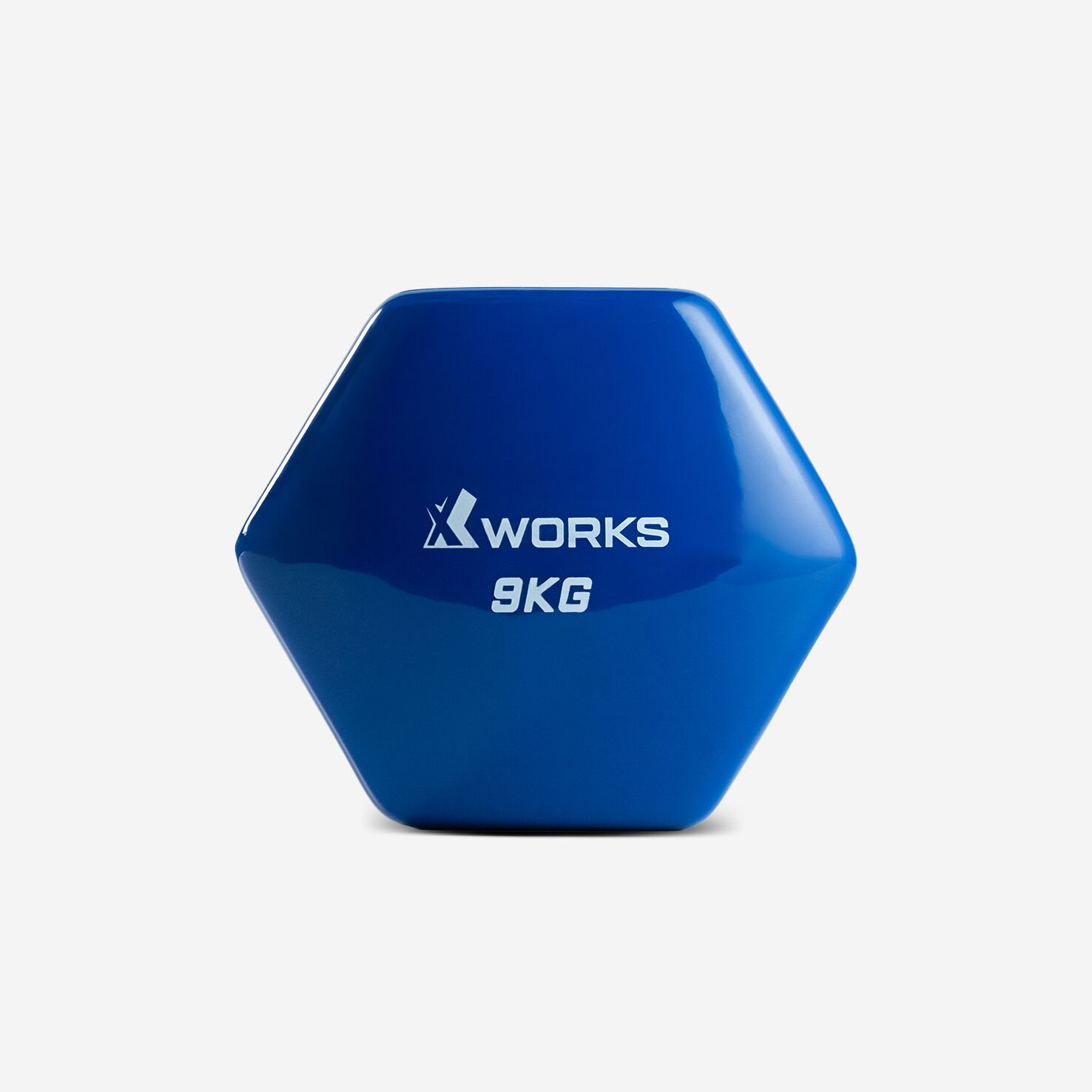 XWORKS Soft Grip Dumbbell – Kauçuk Kaplamalı Vinyl Pilates Dambılı (Tek) (XW2500000) 9KG