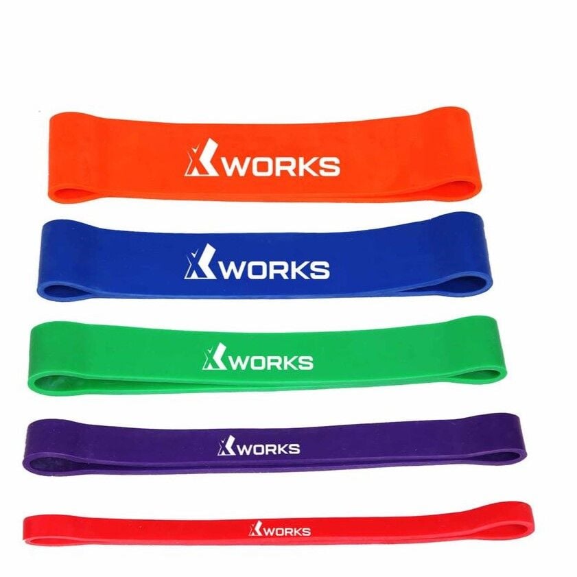 XWORKS Pilates Band – Mini Resistance Band | Latex Power Band - Direnç Bandı SET (XW310000)