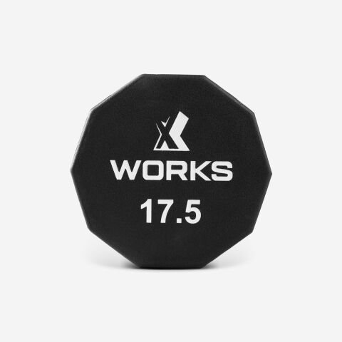 XWORKS Premium Dumbbell – 10 Köşeli TPU Kaplamalı Dambıl (Tek) (XW3200000) 17.5KG (TEK)