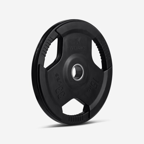 XWORKS Flanş Classic – Kauçuk Kaplamalı Ağırlık Plakası (Çift) (XW3400000) 15KG (ÇİFT)