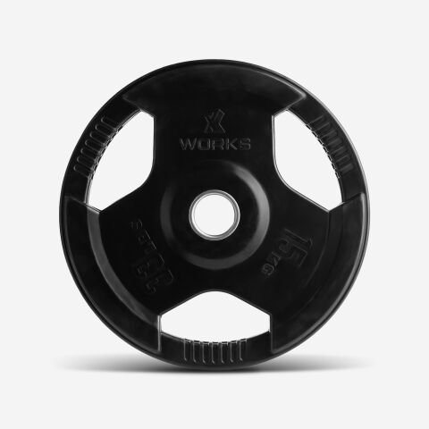 XWORKS Flanş Classic – Kauçuk Kaplamalı Ağırlık Plakası (Çift) (XW3400000) 15KG (ÇİFT)