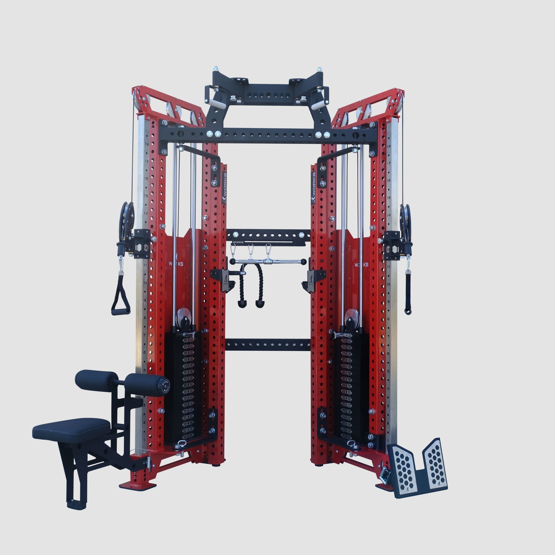 XWorks Multi Rack DAP Dual Adjustable Pulley (Squat Bench)