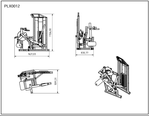 XWORKS Seated Leg Extension – Curl Combo (PLX0012)