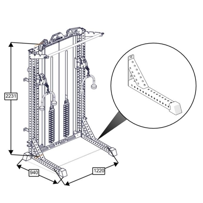 XWORKS PLX0316 Sabitleme Bacakları (FWA0316)