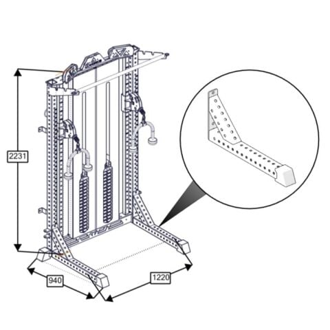 XWORKS PLX0316 Sabitleme Bacakları (FWA0316)