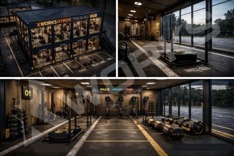 XWORKS POWER Container GYM10 – 130m2 Modüler Spor Salonu (CXXG010)