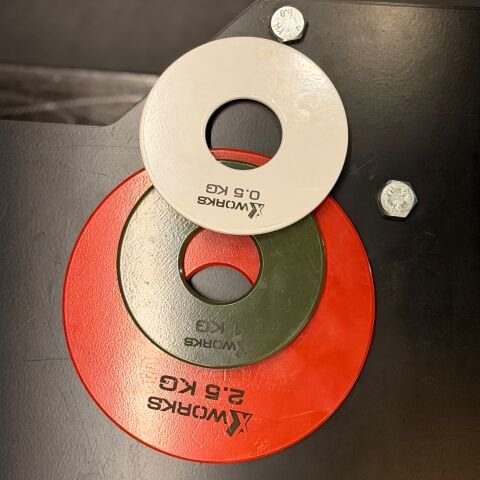 XWORKS Renki Mikro Metal Plaka | Powerlifting Çelik Ağırlık Plakası (Çift) (FWX7001)