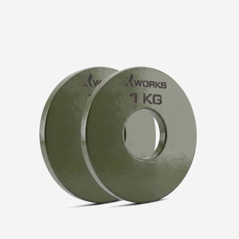 XWORKS Renki Mikro Metal Plaka | Powerlifting Çelik Ağırlık Plakası (Çift) (FWX7001) 1KG (ÇİFT)