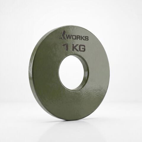 XWORKS Renki Mikro Metal Plaka | Powerlifting Çelik Ağırlık Plakası (Çift) (FWX7001) 1KG (ÇİFT)