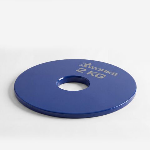 XWORKS Renki Mikro Metal Plaka | Powerlifting Çelik Ağırlık Plakası (Çift) (FWX7001) 2KG (ÇİFT)